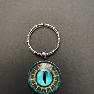 Blue Dragon Eye Keychain